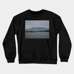 The Cuillins in Skye Viewed from Mallaig, Scotland Crewneck Sweatshirt